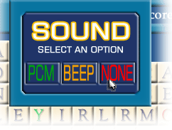 Sound Options Dialog